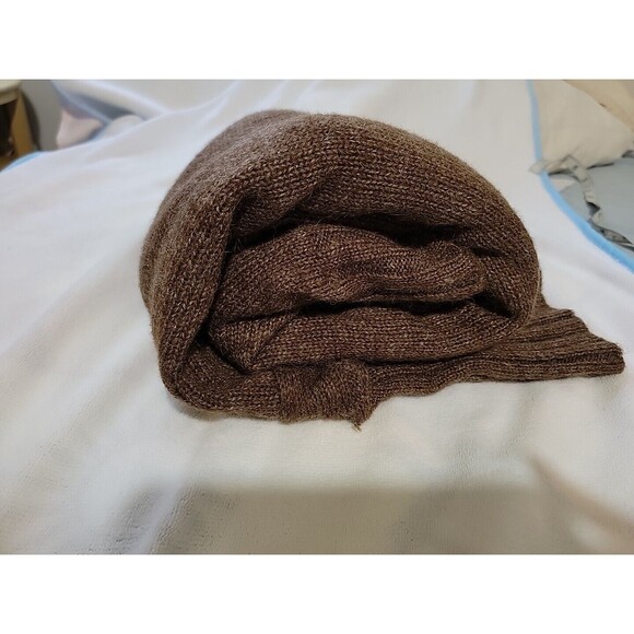 ASTR The Label Cowlneck Cape Side Split Hem Wool Blend Sweater‎ Brown Sz M NWOT - Picture 15 of 15